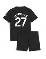 Manchester City Matheus Nunes #27 Venkovní dres pro děti 2025-26 Krátký Rukáv (+ trenýrky)